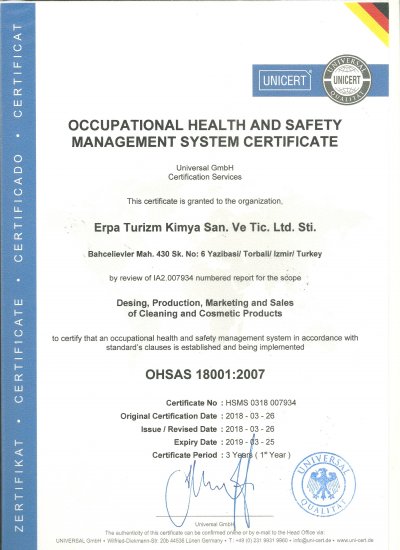 OHSAS 18001 İNG